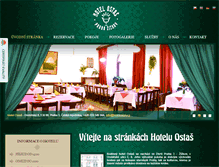 Tablet Screenshot of hotelostas.cz